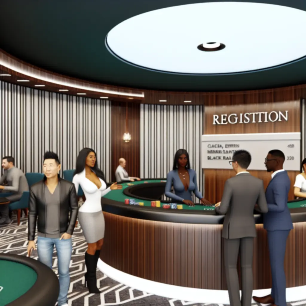 Stół pokerowy z żetonami przygotowany do rozgrywek w Kravo Lounge