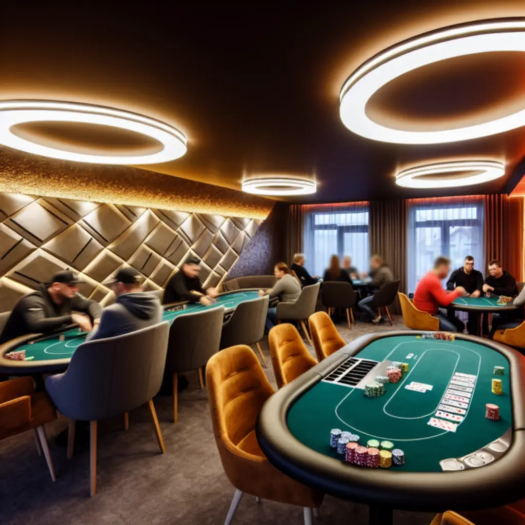 Profesjonalnie przygotowane stoły pokerowe w Kravo Lounge