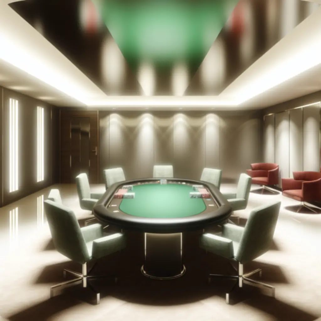 Prywatny pokój pokerowy dostępny na rezerwację w Kravo Lounge