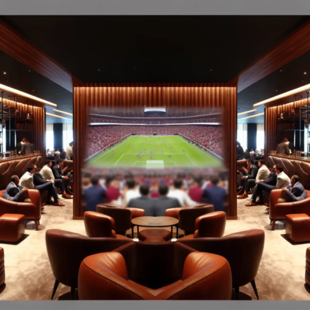 Duży ekran z transmisją sportową w Kravo Lounge